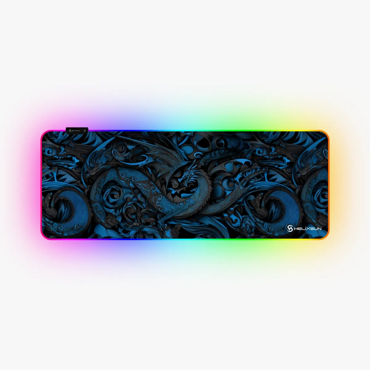 Smaug Blue - 80x30 cm, RGB Kenar, Speed Gaming Mousepad