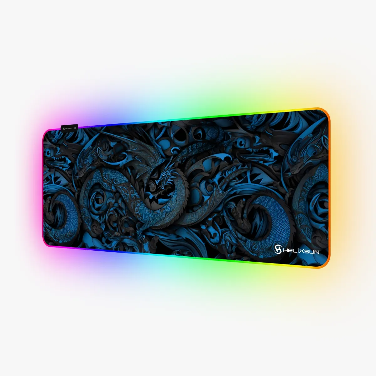 Smaug Blue - 80x30 cm, RGB Kenar, Speed Gaming Mousepad