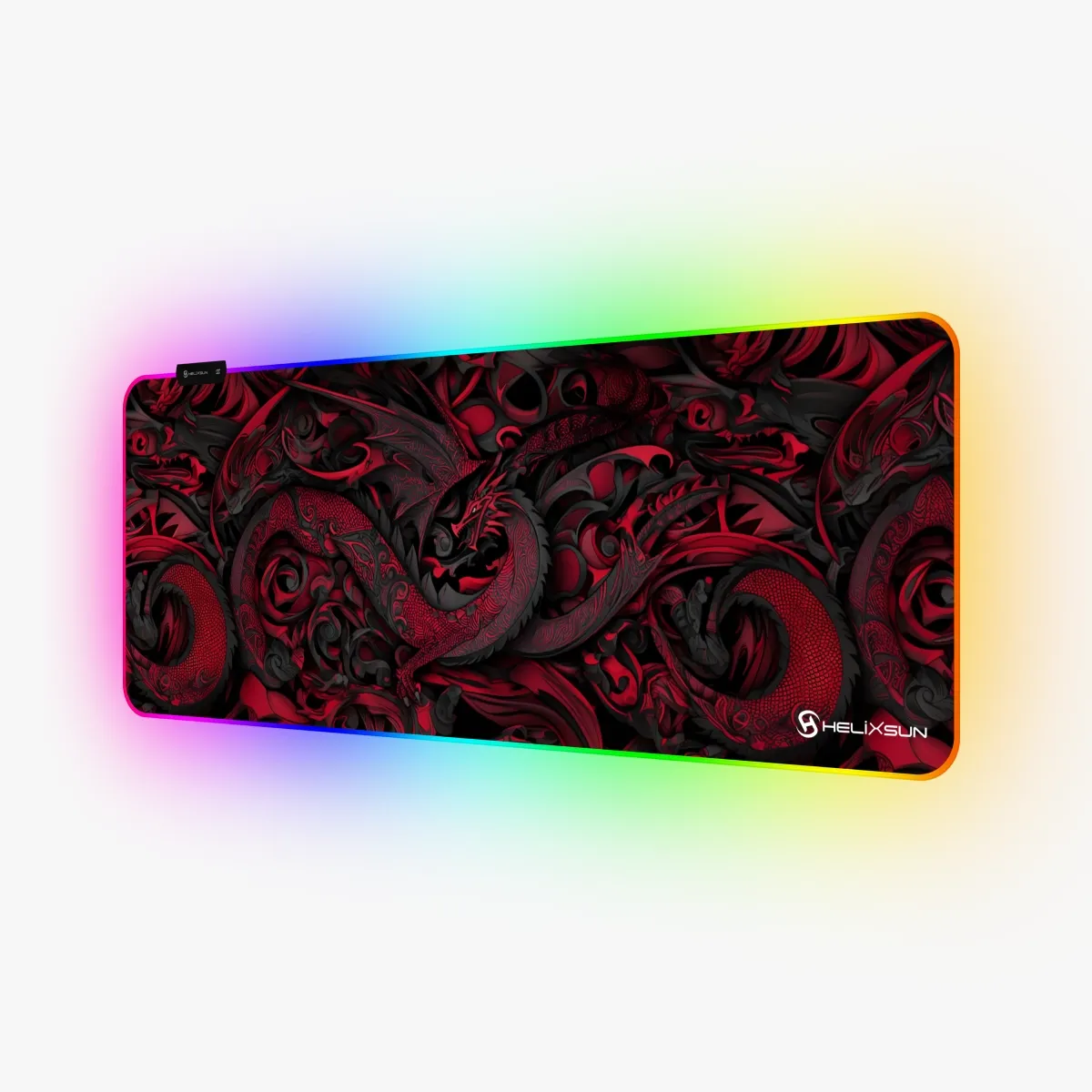 Smaug Red - 80x30 cm, RGB Kenar, Speed Gaming Mousepad