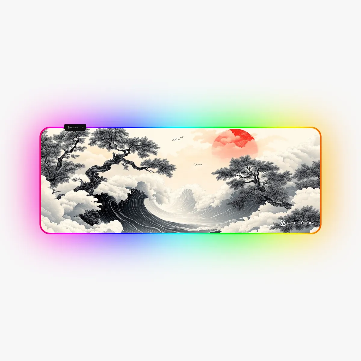 Sakura - 80x30 cm, RGB Kenar, Speed Gaming Mousepad