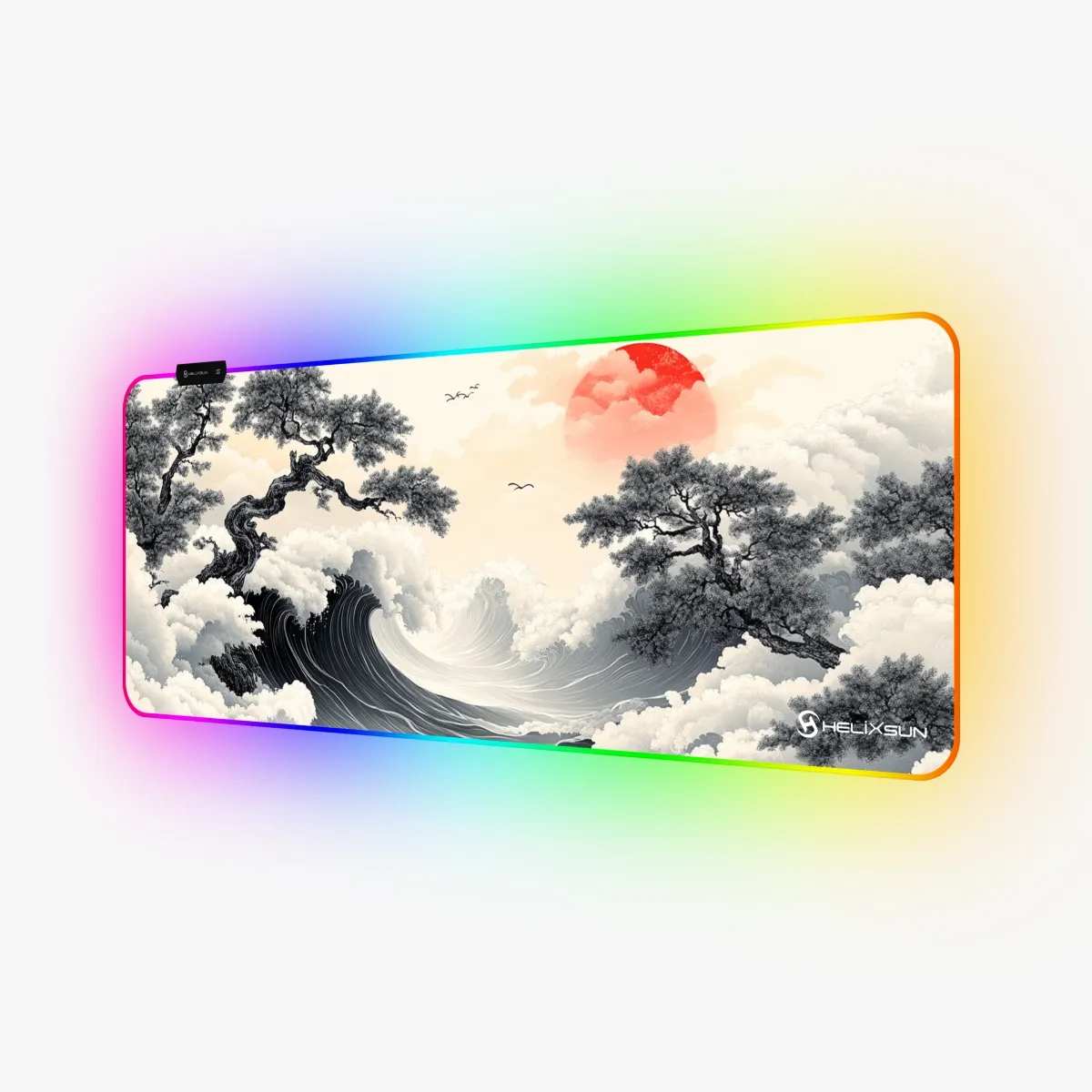 Sakura - 80x30 cm, RGB Kenar, Speed Gaming Mousepad