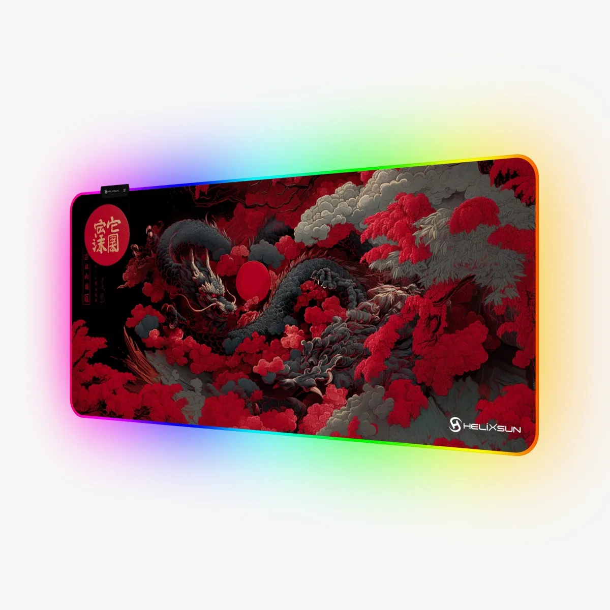 Falkor - 90x40 cm, RGB Kenar, Speed Gaming Mousepad