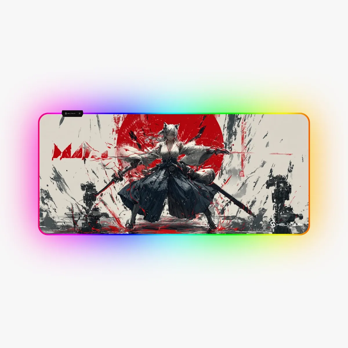 Spy - 90x40 cm, RGB Kenar, Control Gaming Mousepad