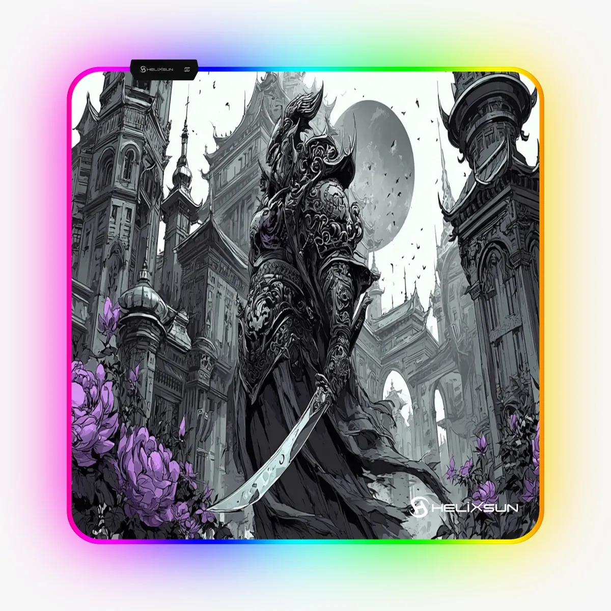 Shard - 50x50 cm, RGB Kenar, Pro Control Gaming Mousepad