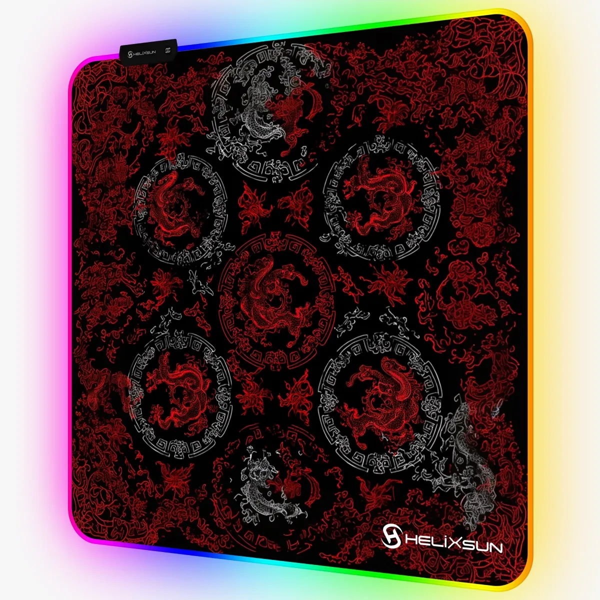 Vidar - 50x50 cm, RGB Kenar, Pro Control Gaming Mousepad