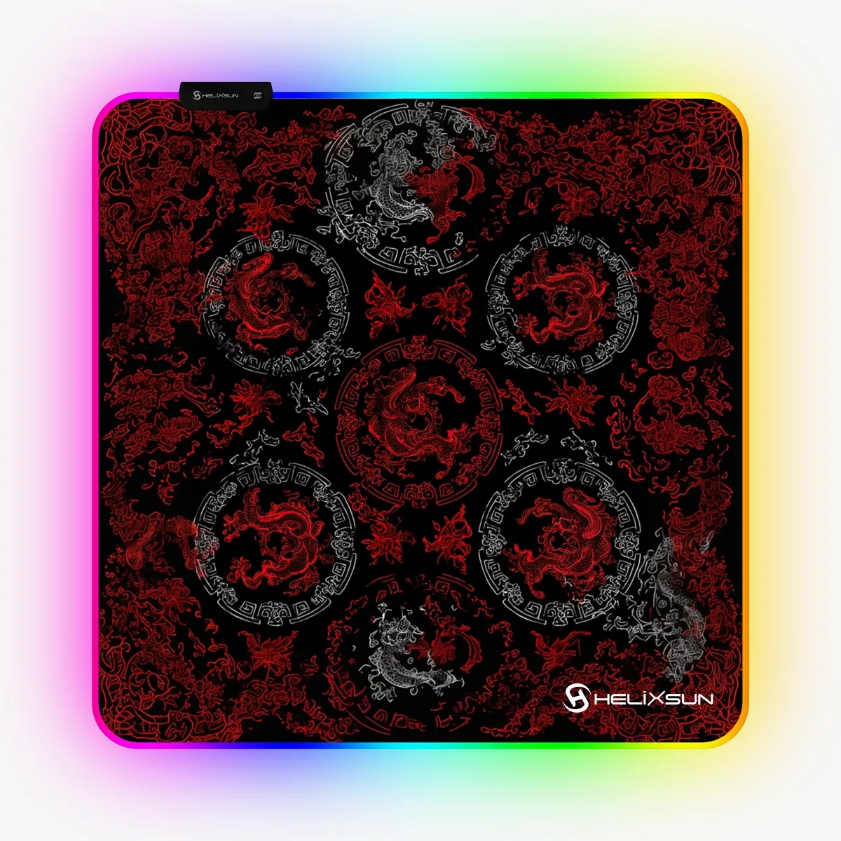 Vidar - 50x50 cm, RGB Kenar, Pro Control Gaming Mousepad