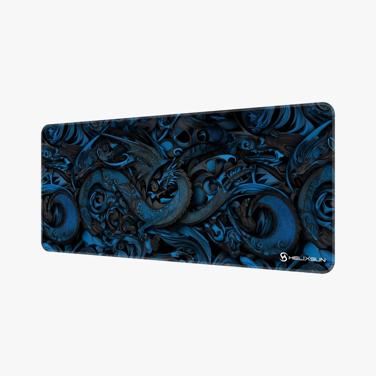 Smaug Blue - 70x30 cm, Dikiş Kenar, Pro Control Gaming Mousepad