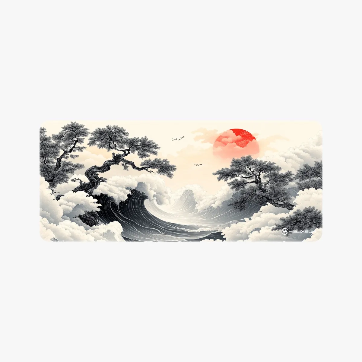 Sakura - 70x30 cm, Dikiş Kenar, Pro Control Gaming Mousepad