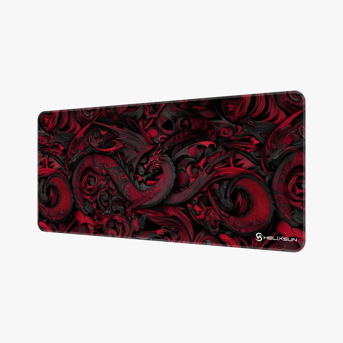 Smaug Red - 90x40 cm, Dikiş Kenar, Pro Control Gaming Mousepad