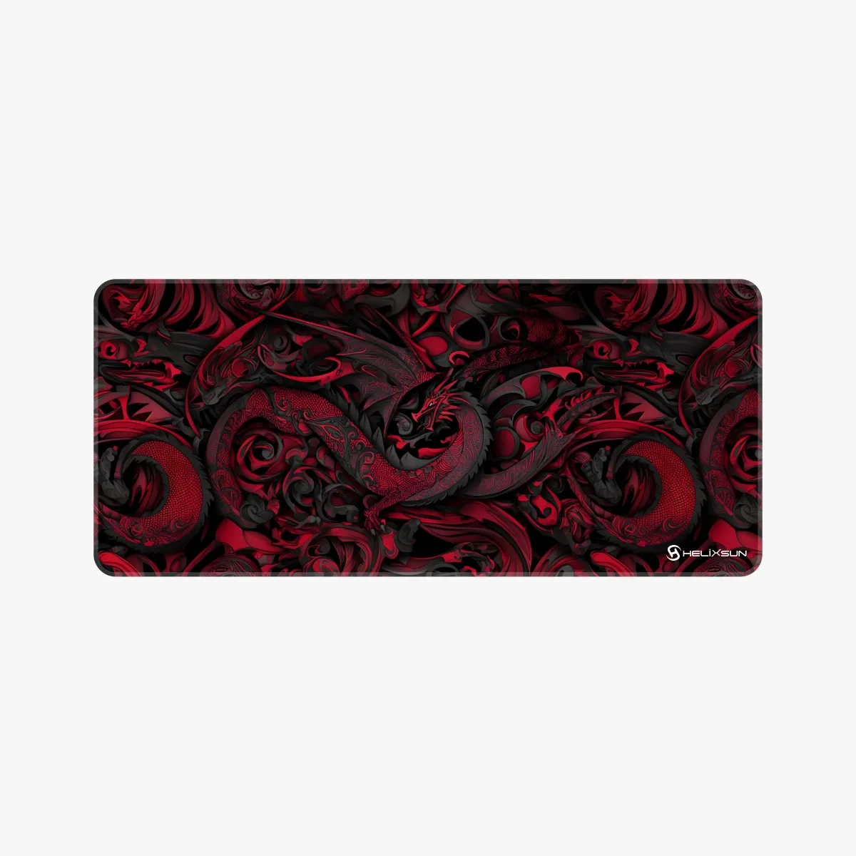 Smaug Red - 90x40 cm, Dikiş Kenar, Pro Control Gaming Mousepad