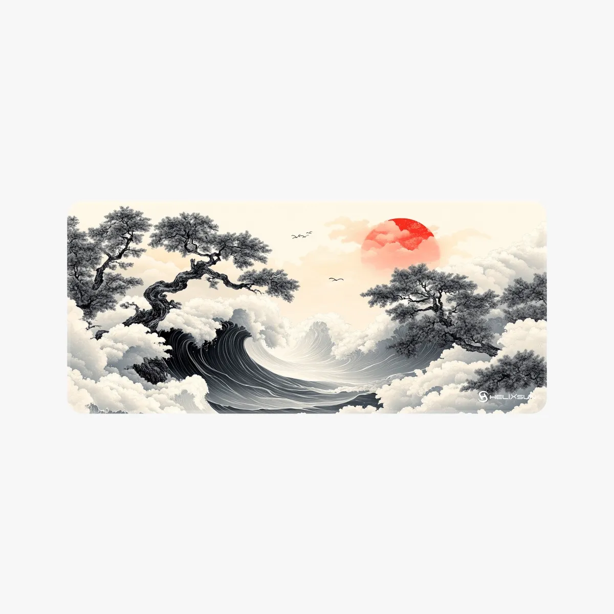 Sakura - 90x40 cm, Dikiş Kenar, Pro Control Gaming Mousepad