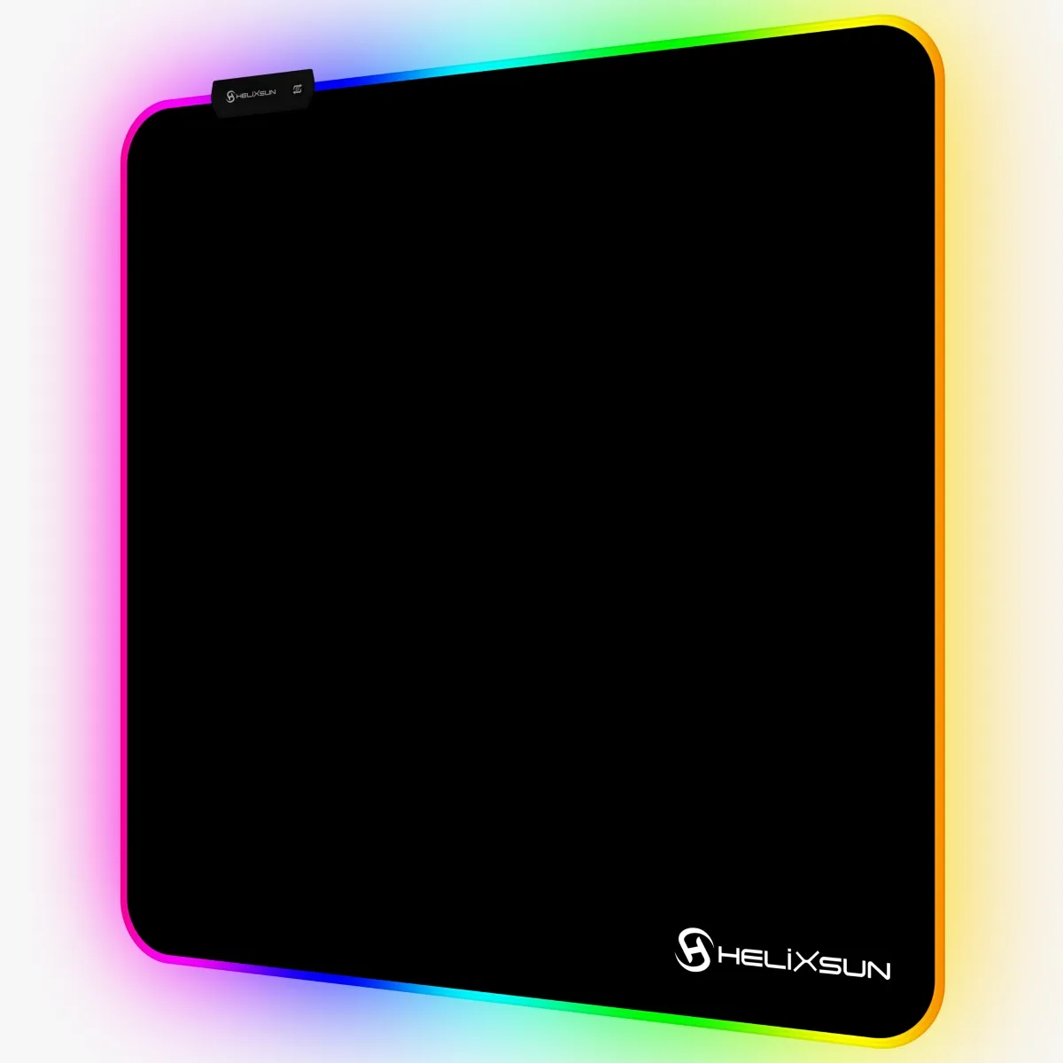 Black - 50x50 cm, RGB Kenar, Speed Gaming Mousepad