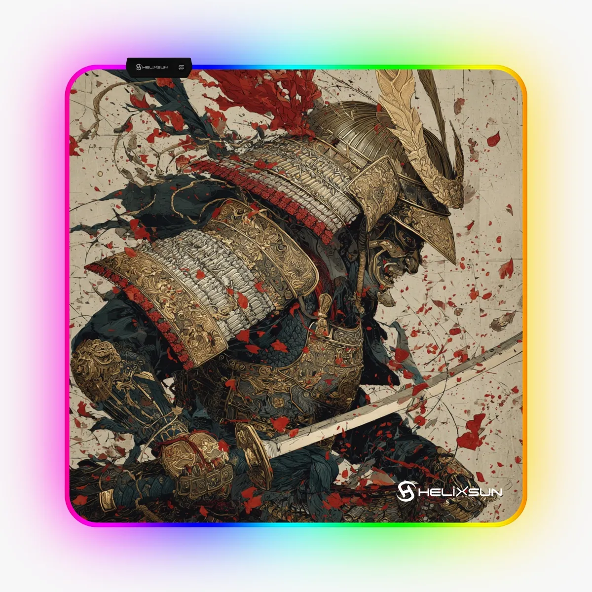 Ronin - 50x50 cm, RGB Kenar, Speed Gaming Mousepad