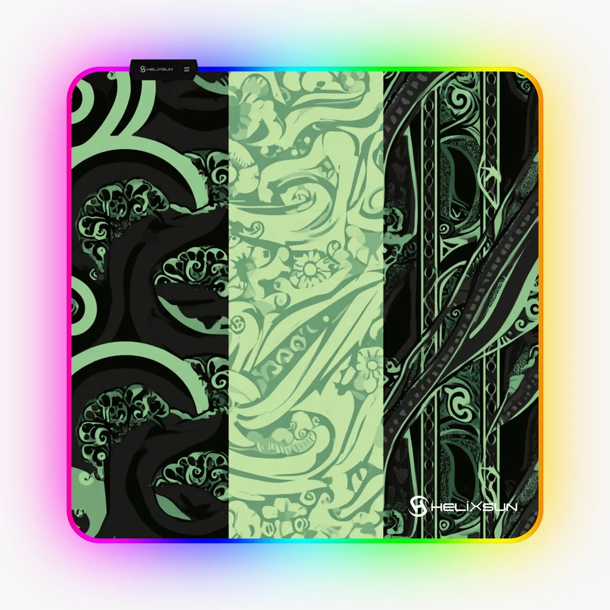 Crimson - 50x50 cm, RGB Kenar, Speed Gaming Mousepad