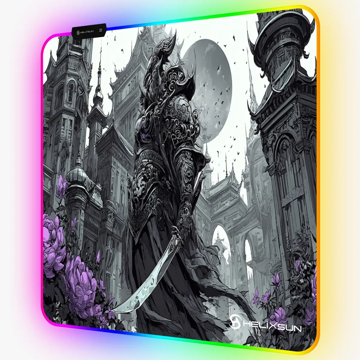 Shard - 50x50 cm, RGB Kenar, Speed Gaming Mousepad