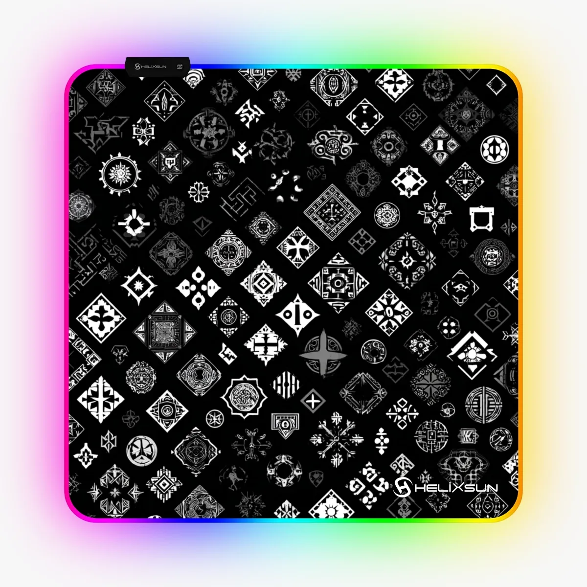 Mono - 50x50 cm, RGB Kenar, Speed Gaming Mousepad